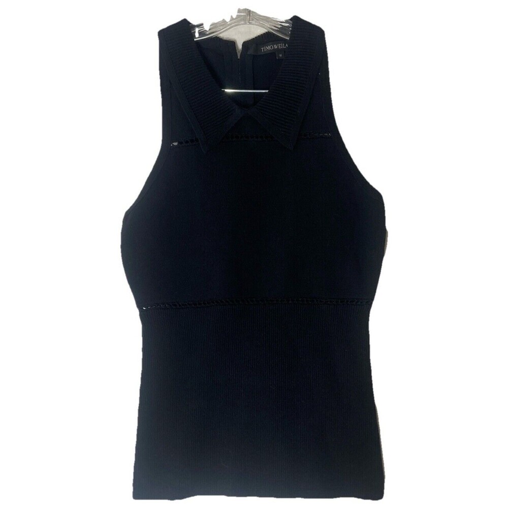 Timo Weiland Black Size Medium Tank Top